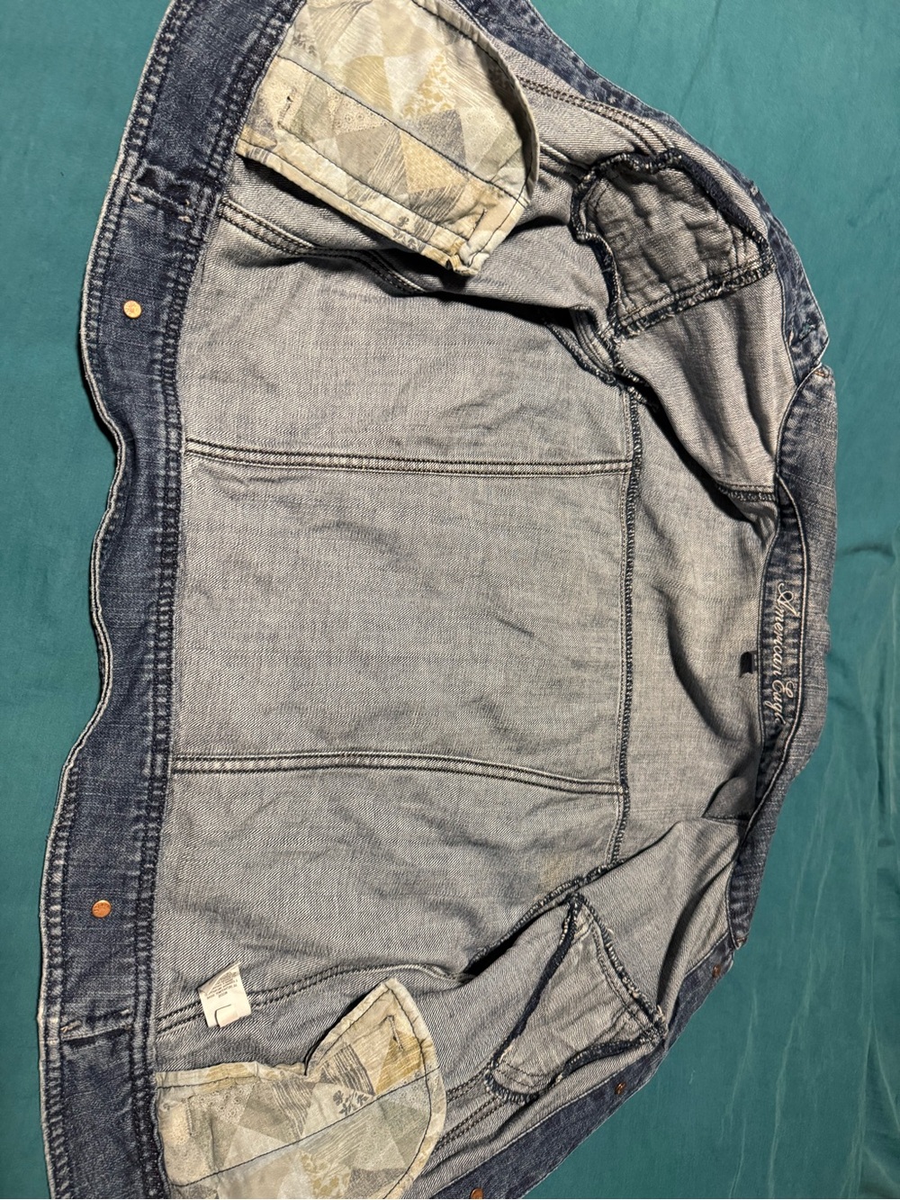 American Eagle Outfitters Faded Denim Jacket in Light Blue - Picture 8 of 9